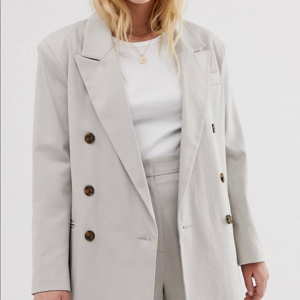 ASOS oversized grey blazer